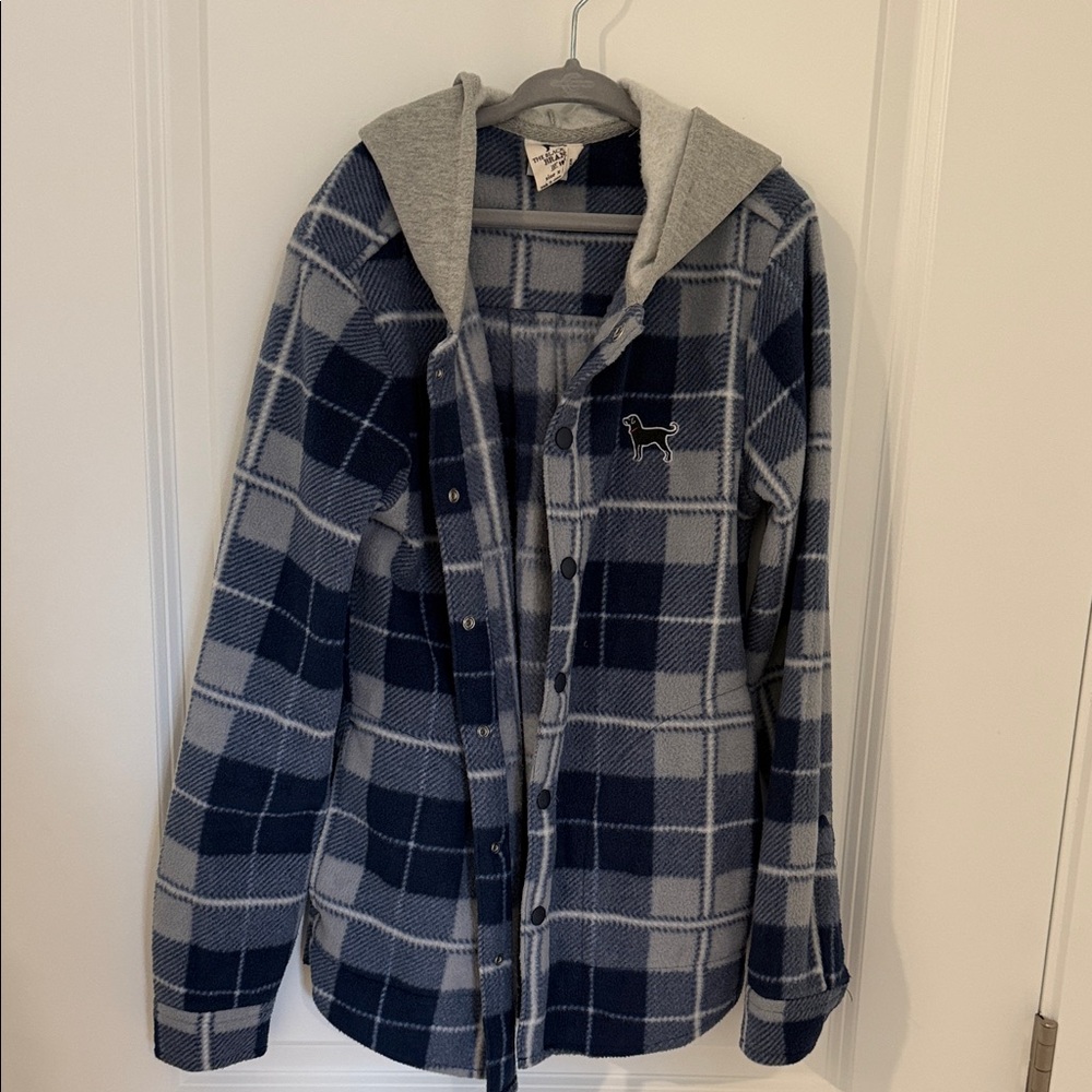 Boys The Black Dog brand fleece button up Jacket